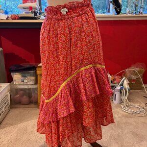 Cute Sundance Boho Hi-Lo Skirt M
